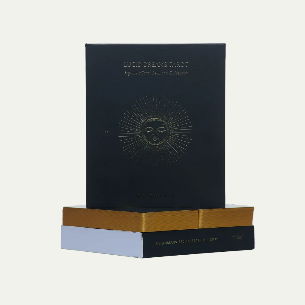 Lucid Dreams Beginners Tarot Deck With Keywords (Black, Edition IV) by St. Soleil - Shelfscape