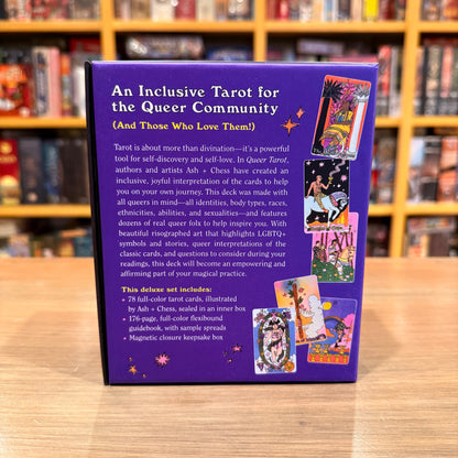 Queer Tarot: An Inclusive Deck & Guidebook by Ash + Chess