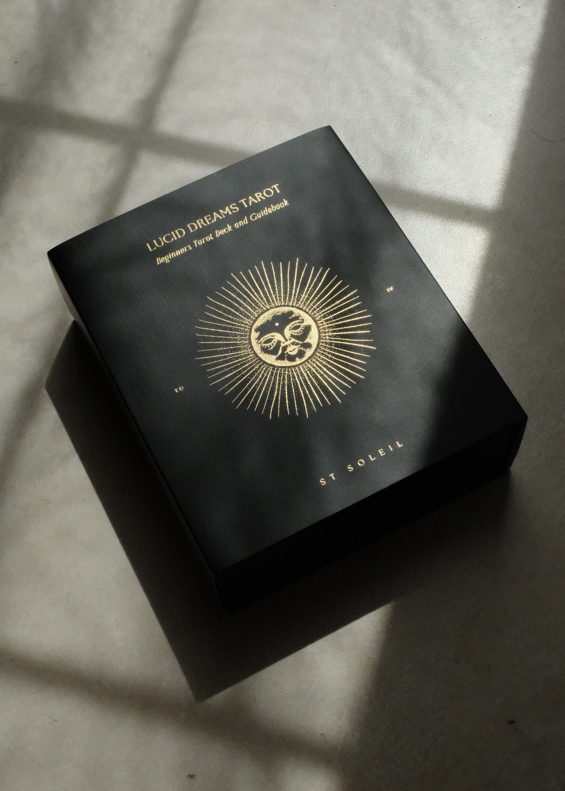 Lucid Dreams Beginners Tarot Deck With Keywords (Black, Edition IV) by St. Soleil - Shelfscape