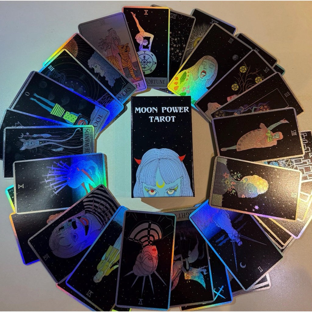 Moon Power Tarot Cards (2.0 Crystal Edition) by Charlie Quintero - Shelfscape