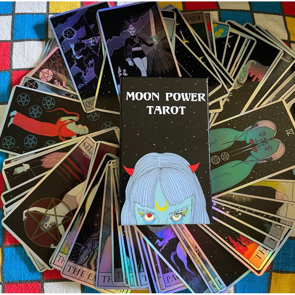 Moon Power Tarot Cards (2.0 Crystal Edition) by Charlie Quintero - Shelfscape
