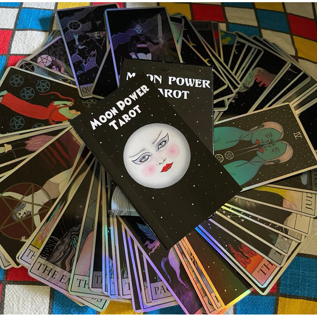 Moon Power Tarot Cards (2.0 Crystal Edition) by Charlie Quintero - Shelfscape