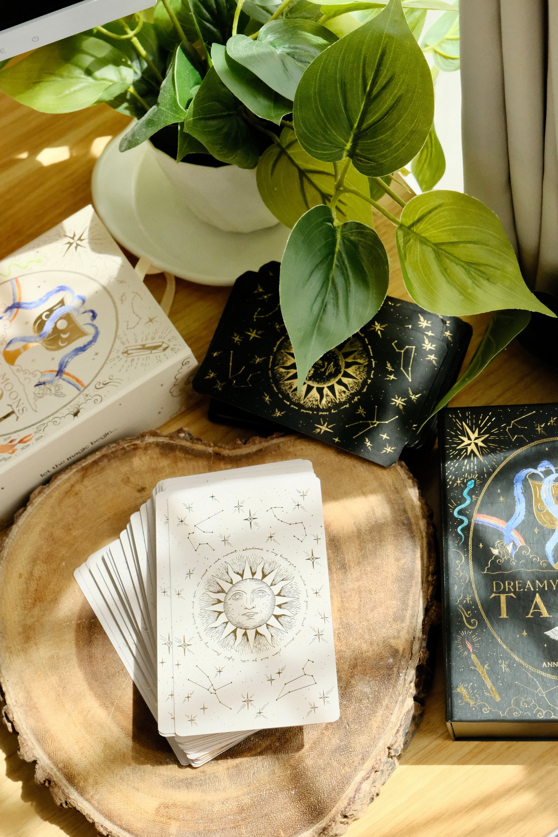 Dreamy Moons Tarot (Lightworker Edition) by Annie Tarasova - Shelfscape