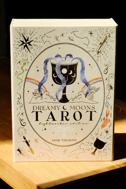 Dreamy Moons Tarot (Lightworker Edition) by Annie Tarasova - Shelfscape